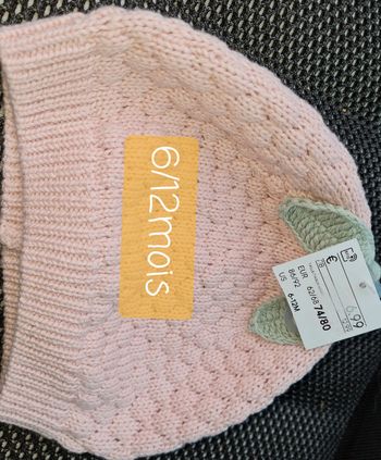 Bonnet en laine 6/12mois