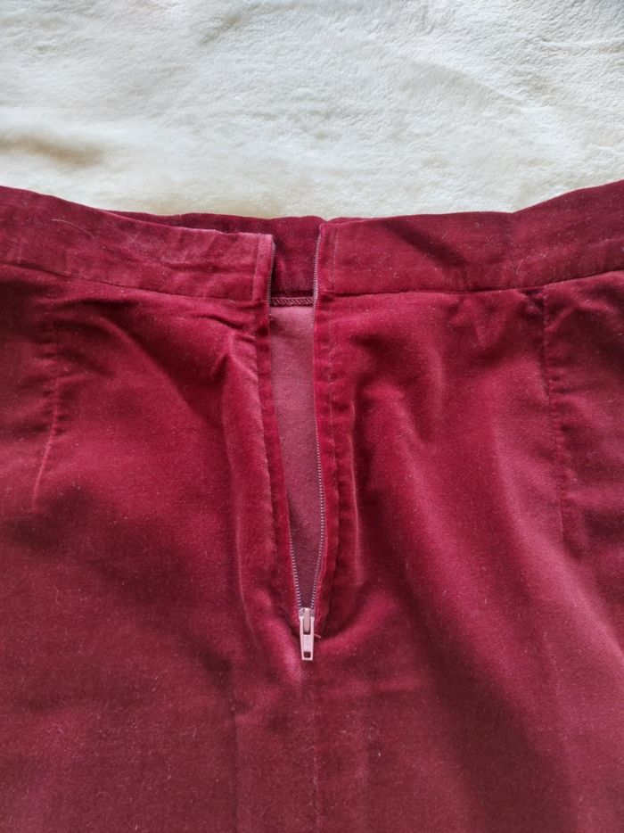Jupe mi-longue en velours taille 36 - photo numéro 6