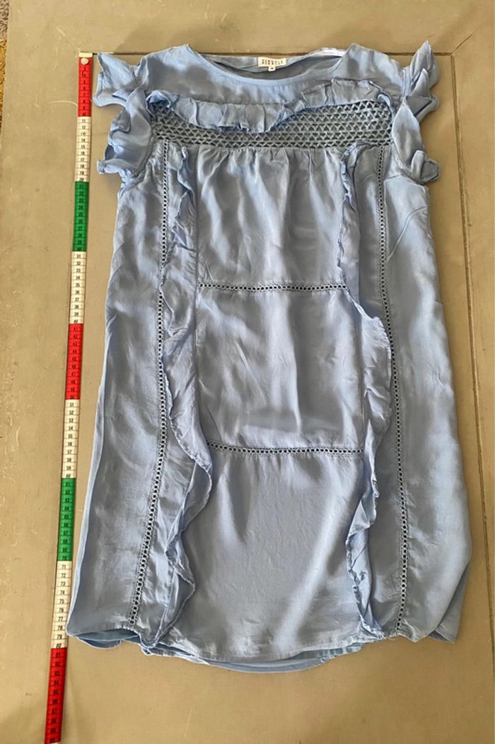 Robe Claudie Pierlot bleue taille 36 - photo numéro 10