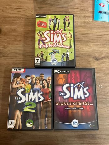 Lot 3 jeux Les Sims pour Pc