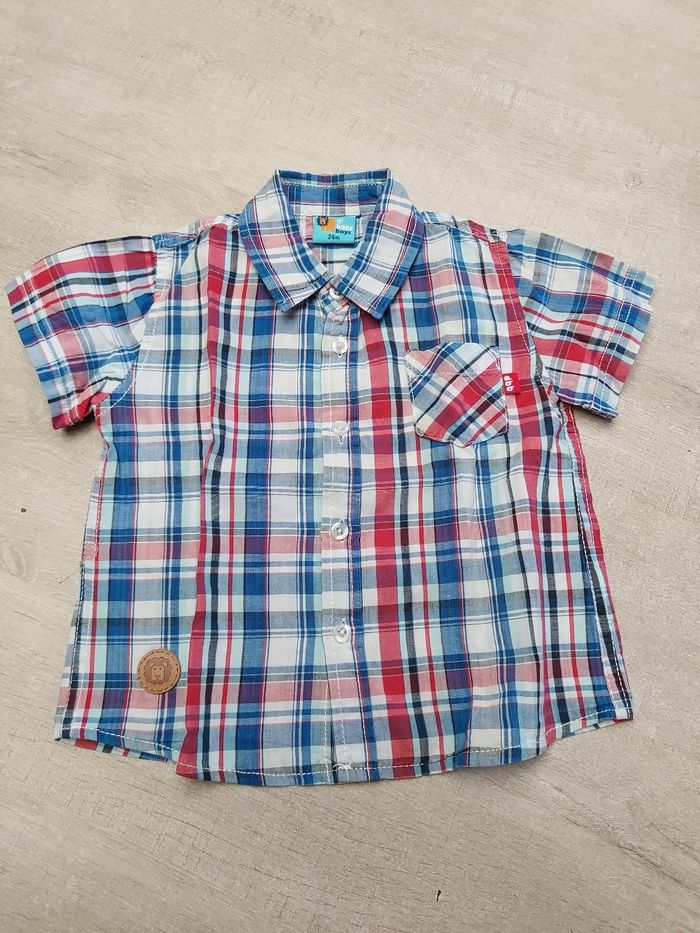 Chemise.a.carreaux garçon t 24mois