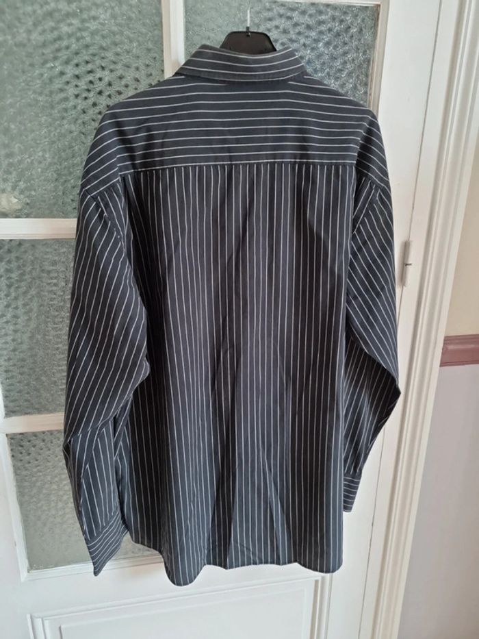 Chemise noir rayée blanc Brice - photo numéro 6