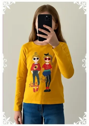 T-shirt jaune inextenso enfant fille taille 10 ans