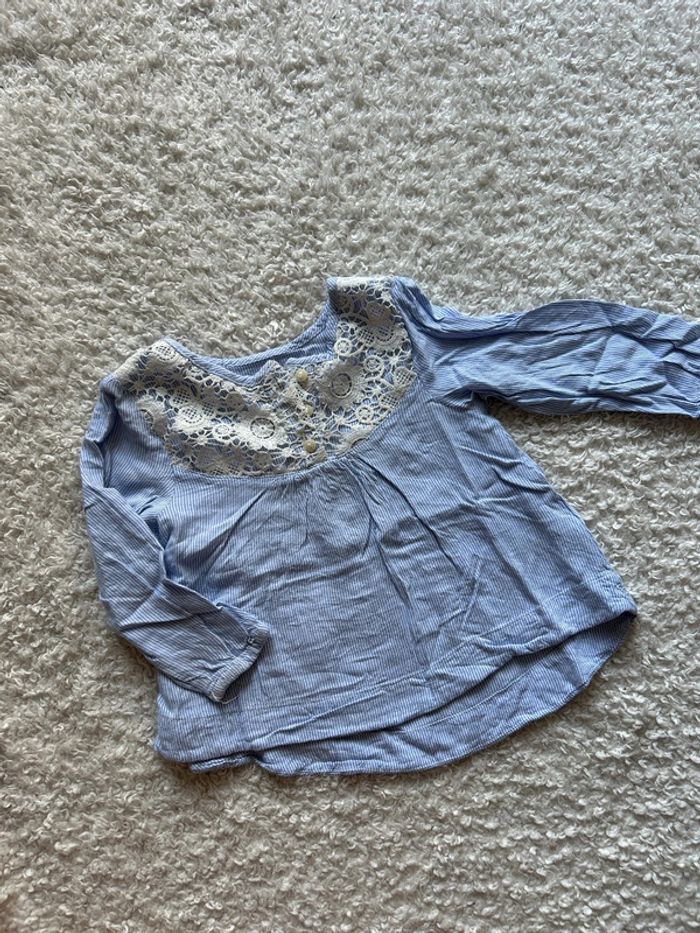 Blouse bleue