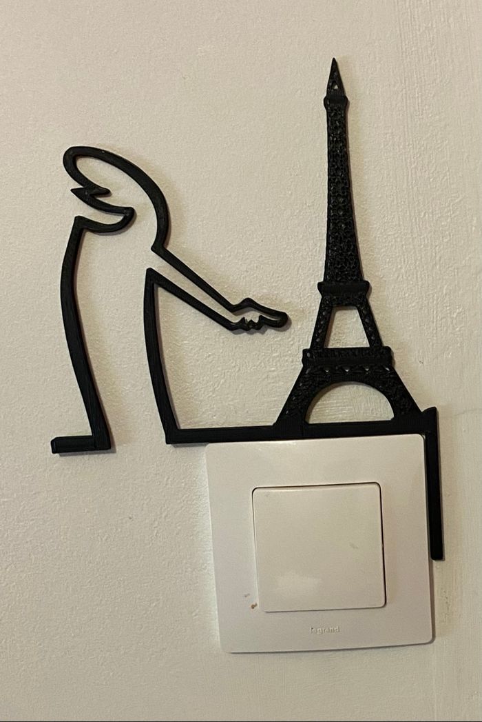 Décoration d’interrupteur la Linea en impression 3D - photo numéro 3