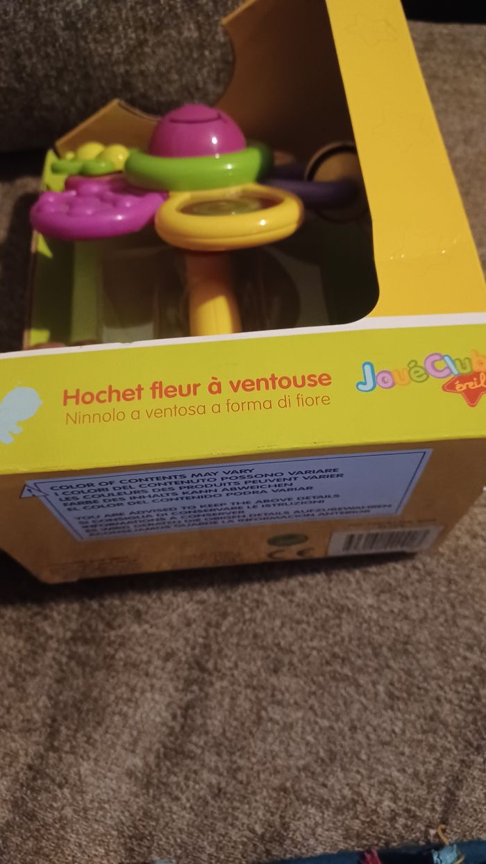 Hochet fleur à ventouse jouet club 6 mois neuf - photo numéro 3