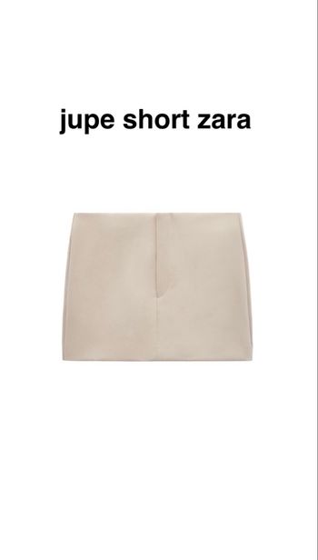 Jupe short skort beige zara taille XS/36