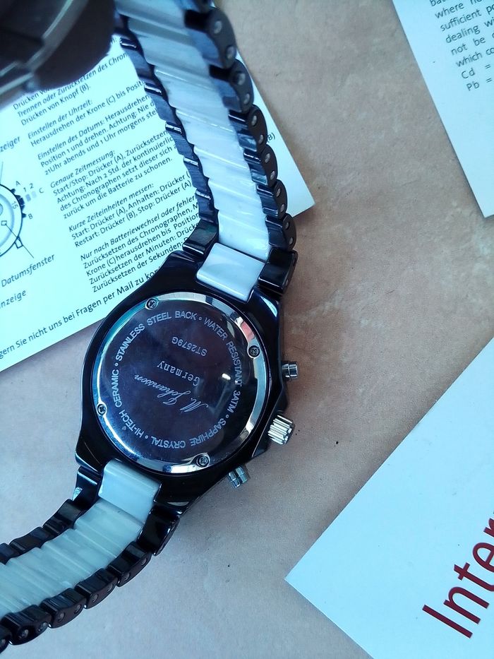 Montre Chronographe en céramique M. JOHANSSON - photo numéro 8