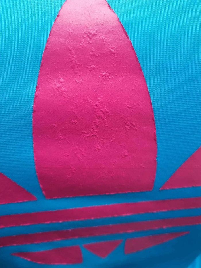 Veste de sport bleu turquoise et rose taille S - photo numéro 9