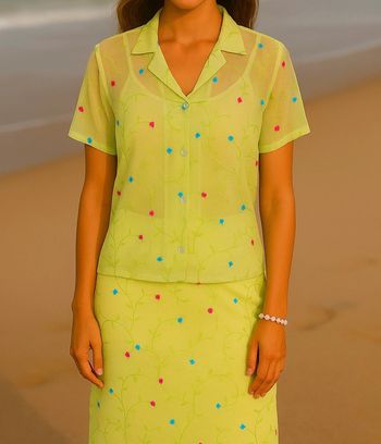 Chemisier fluide fleuri