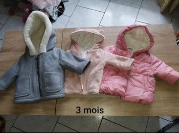 Lot de Manteaux hiver fille