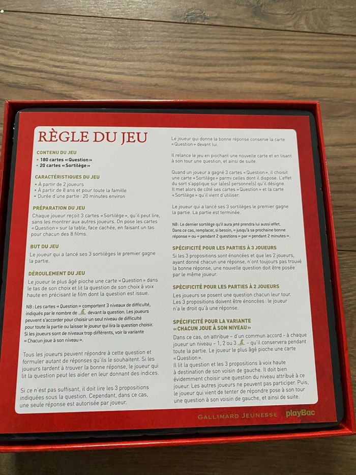 Jeu de société Harry potter et le jeu des sortilèges   Neuf - photo numéro 3
