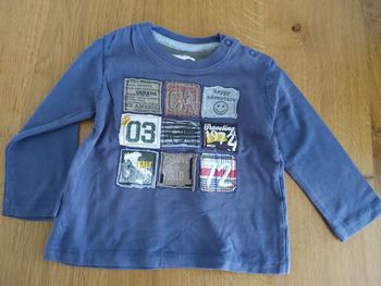 Maillot bleu ML C &A 12 mois