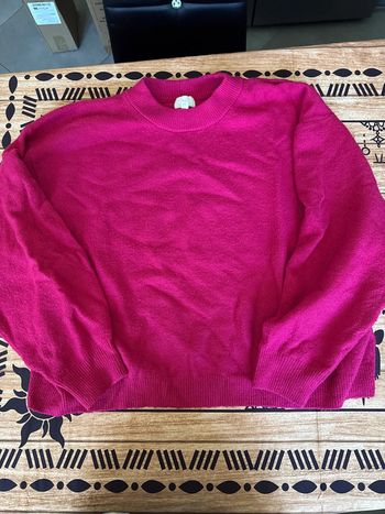 Pull rose fuchsia femme