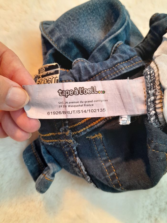 ​Jean Denim Slim Ajustable Tape à l'œil (2 Ans / 86 cm - photo numéro 4