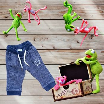 Jogging bébé garçon Bleu chiné taille 6 mois