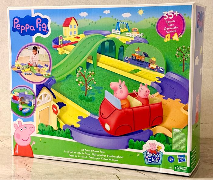 Peppa Pig Le circuit en ville de Peppa avec route modulable