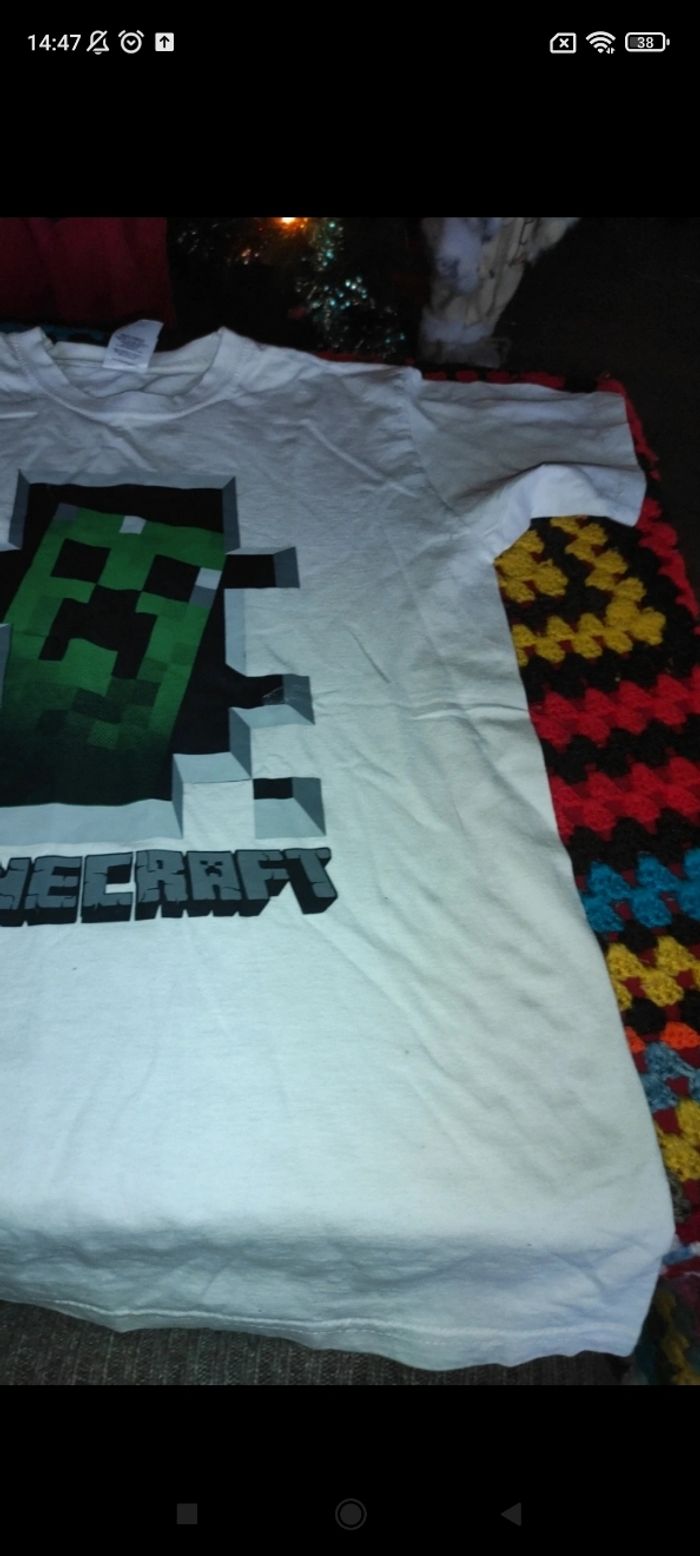 Très beau tee-shirt Minecraft e8 - photo numéro 2