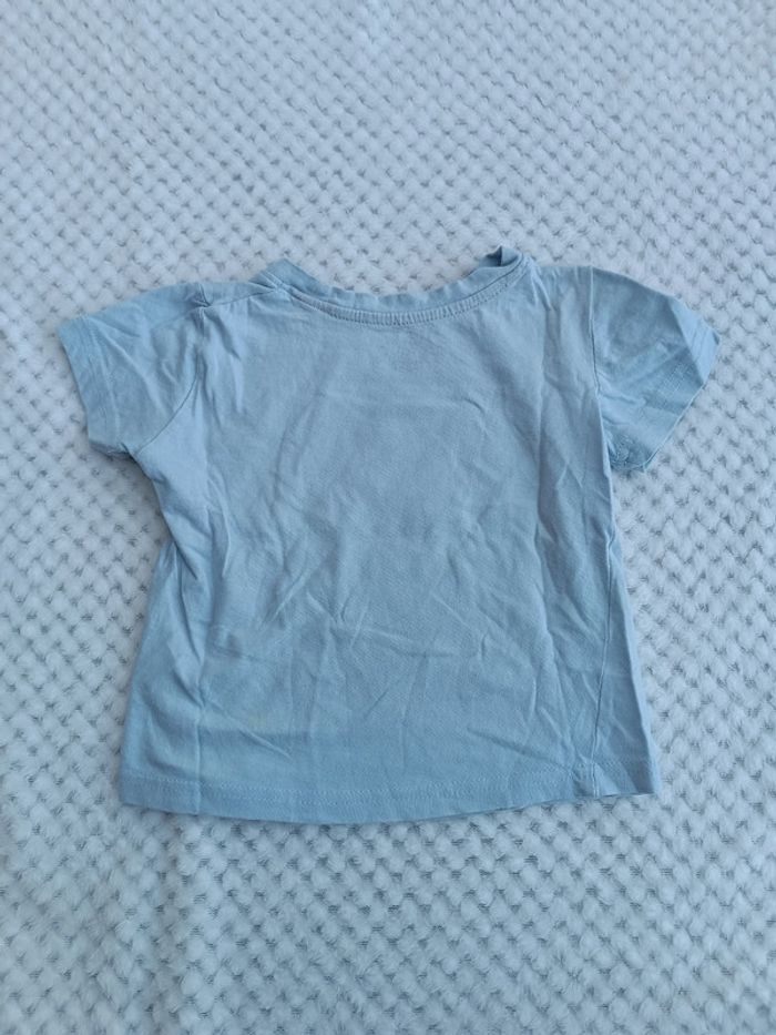 🔸 T-shirt Bleu Clair Panda – In Extenso 2 Ans 🔸 - photo numéro 3