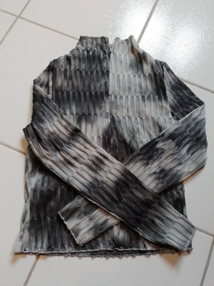 Pull col montant femme Shein gris - photo numéro 8