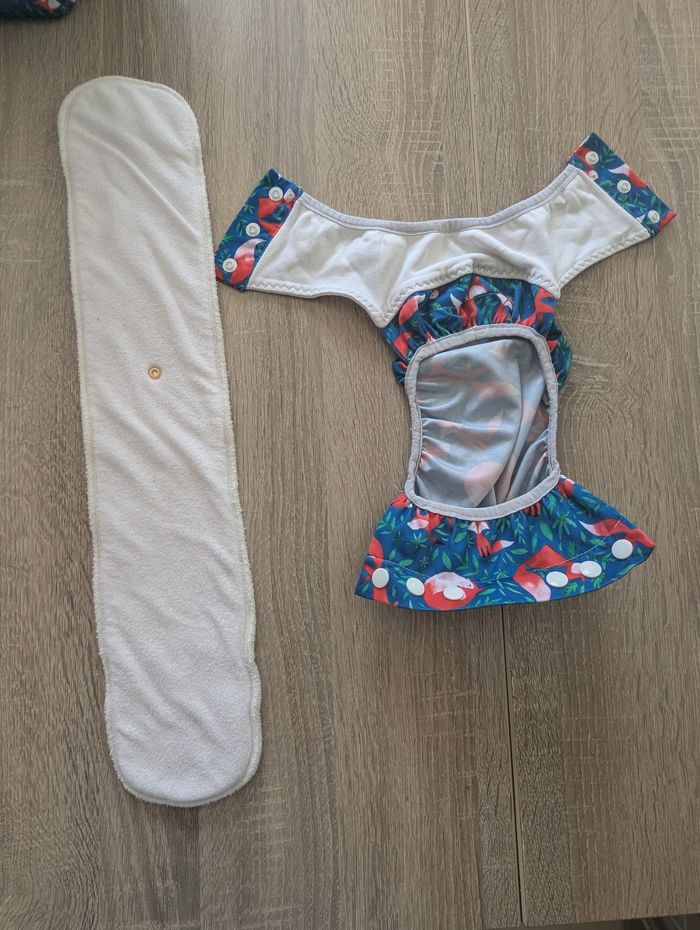 Lot Couche Culotte entrainement lavable Bamboolik + insert en bambou - photo numéro 2