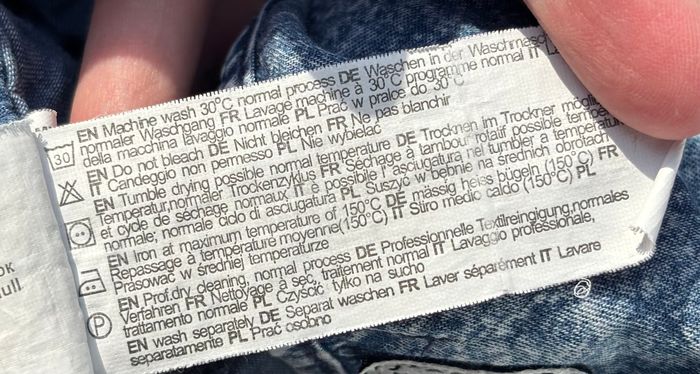 💙 Combishort effet jean – Taille 32 (XXS) - photo numéro 8