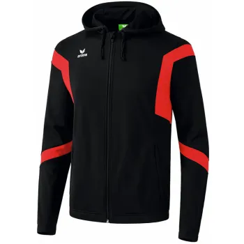 Veste Capuche Erima Noir/Rouge Homme Taille L Neuf et Authentique 