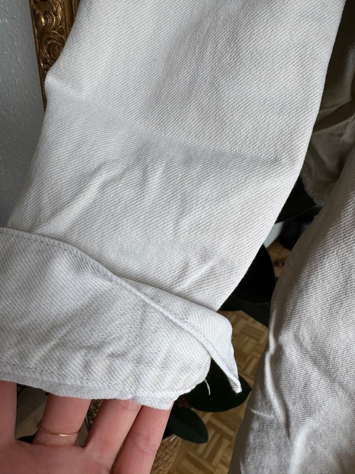 Combinaison en jean écru Mango - photo numéro 4