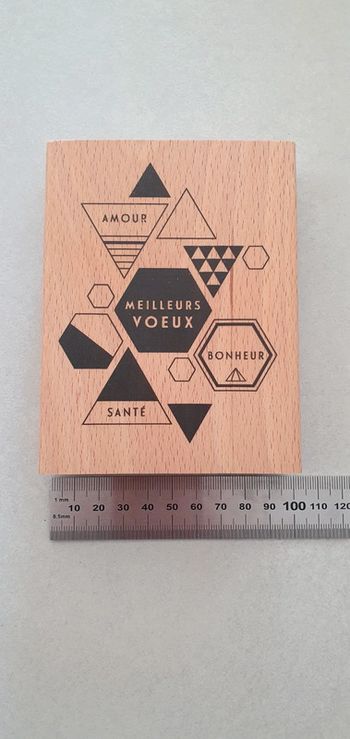 Tampon bois florilège design