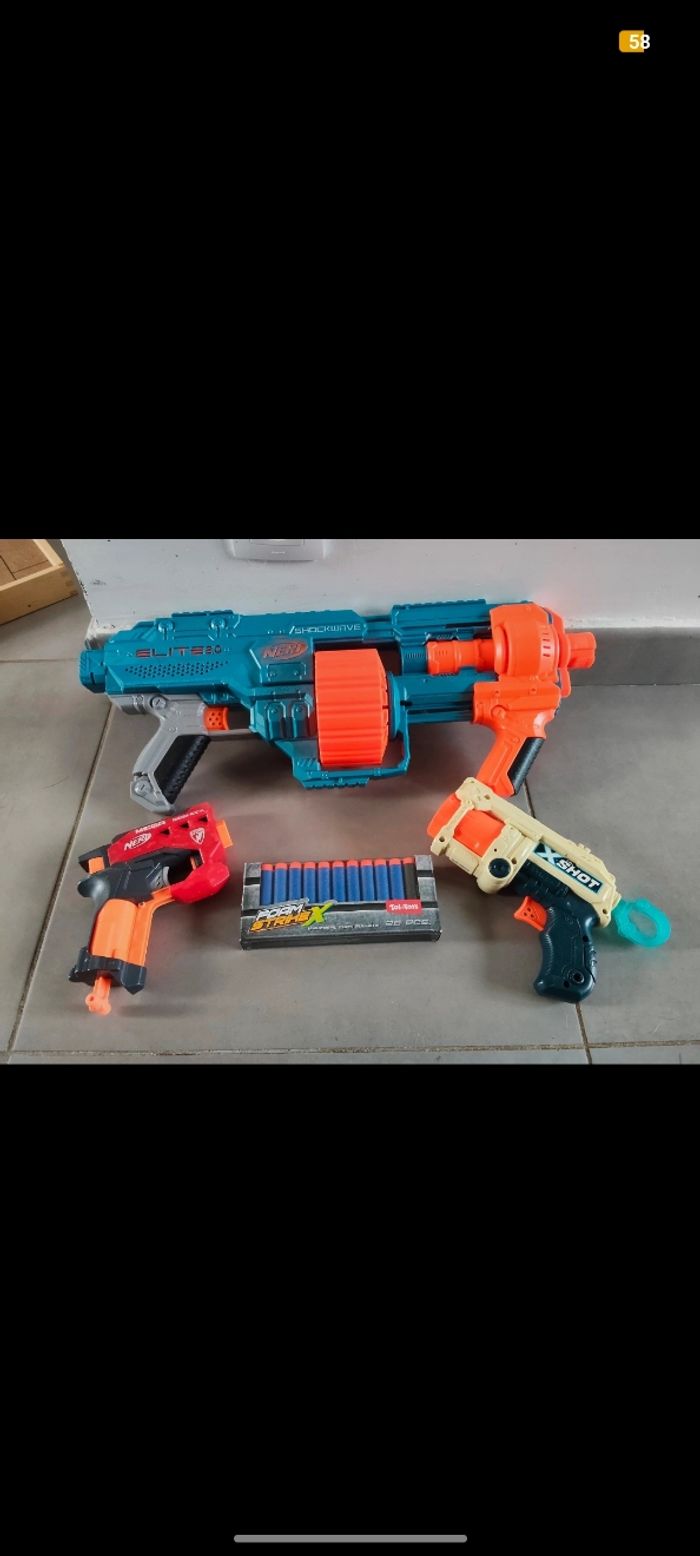 Pistolets nerfs