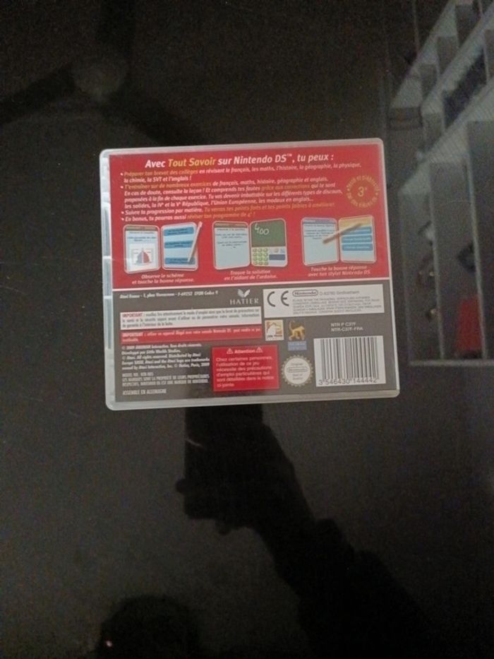 Jeu DS tout savoir 3e - photo numéro 2
