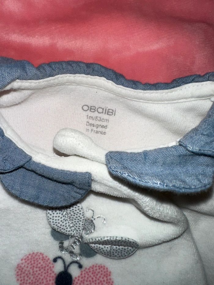 Pyjama grenouillère velours obaïbi - photo numéro 2