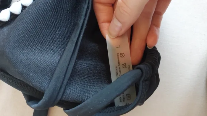 Maillot de bain/bikini noir liseré blanc – Shein – Taille L jamais porté - photo numéro 5
