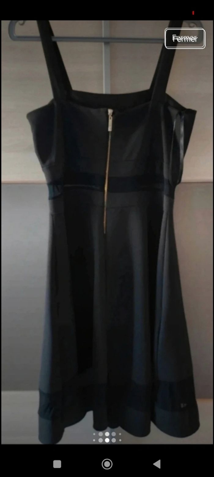 Robe Neuve Noire Camaïeu femme avec transparence à la taille et en bas - photo numéro 5