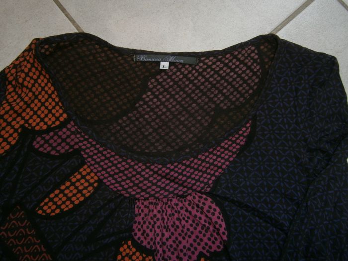 Haut ML marron BANANA MOON Taille L - photo numéro 2