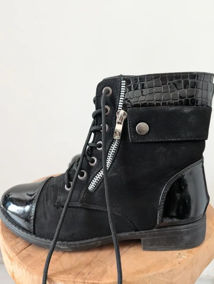 Bottines bi-matière pointure 37 - photo numéro 3