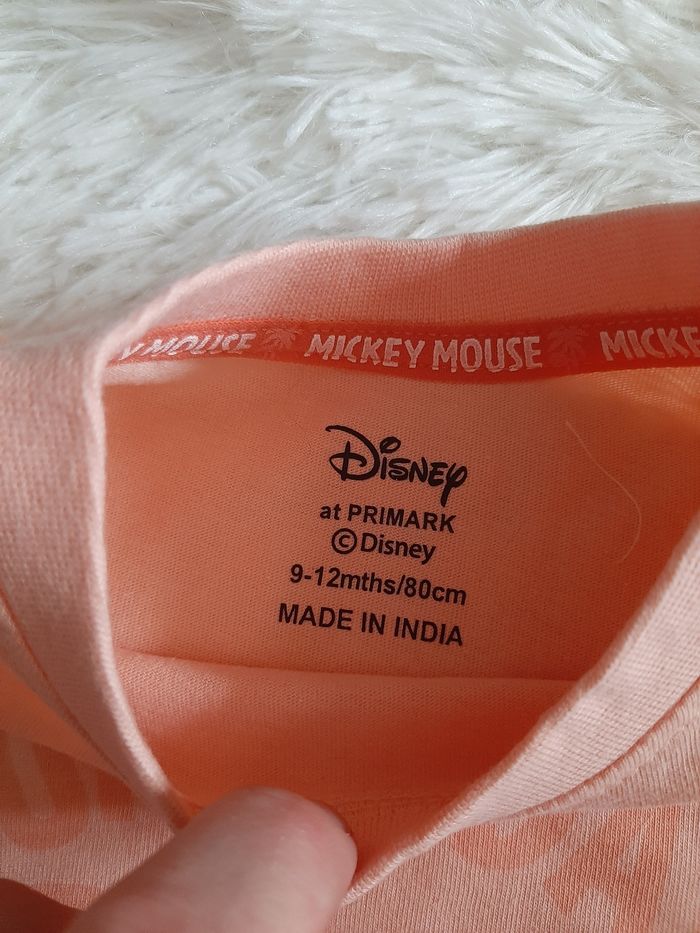 Tee-shirt Mickey corail neuf - photo numéro 4