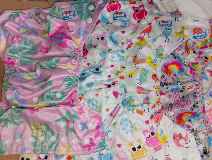 Couche lavable évolutive avec son insert microfibre Babyland - photo numéro 3