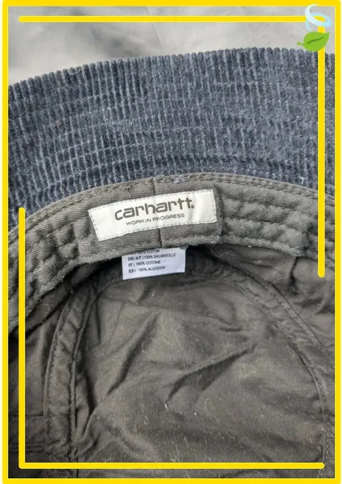 🧢 Bob Carhartt WIP en velours – Pour tête stylée uniquement - photo numéro 6
