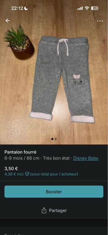 Pantalon fourré