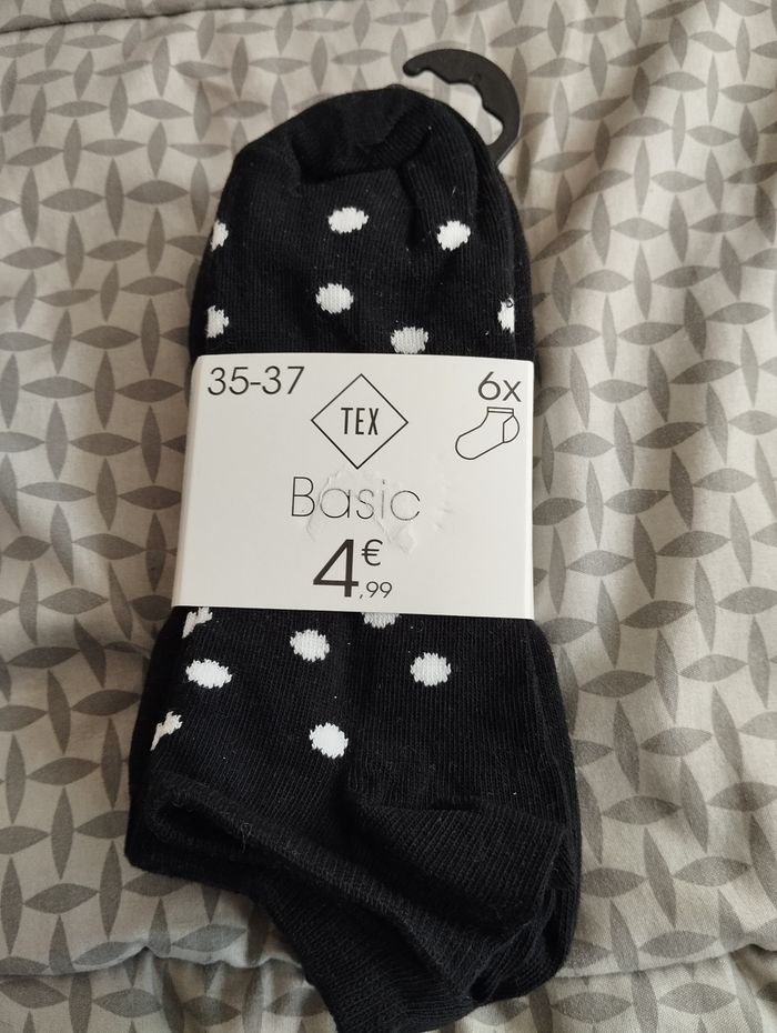 Lot de 6 paires de socquettes neuves taille 35/37 - photo numéro 3