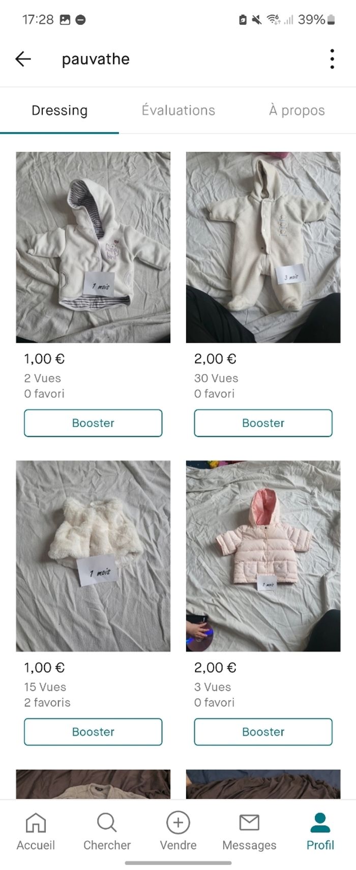 Lot vêtements 1-3 mois - photo numéro 3