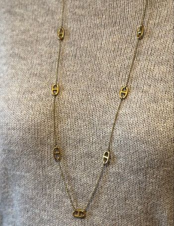 Sautoir en acier inoxydable 90cm 