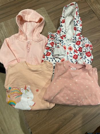 Lot de 4 sweats 6 mois