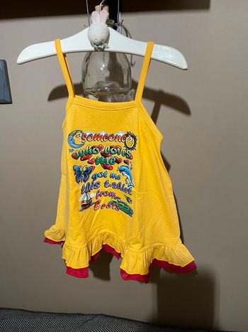 Robe à bretelles fille 4 ans neuf