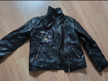 veste blouson cuir intérieur molletonné 6 ans orchestra