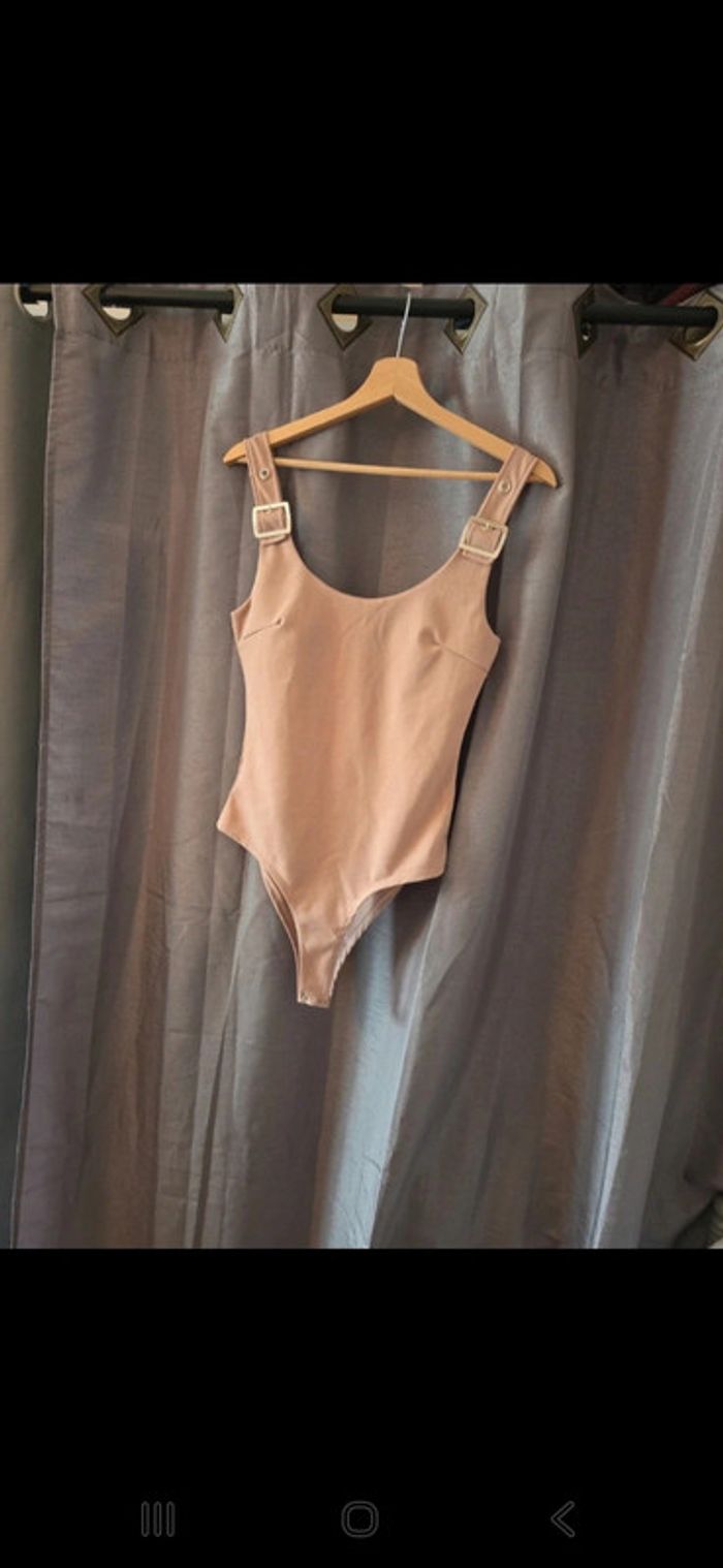 🌺 Body vieux rose neuf femme taille M qualité italienne - photo numéro 2