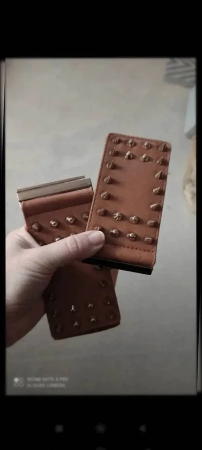 Ceinture Camel clous  dorés élastique 70/90  cm - photo numéro 7