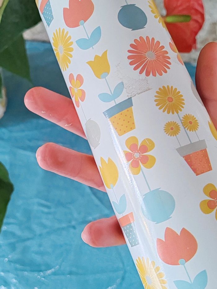 Thermos fleurs jaune et blanc - photo numéro 7