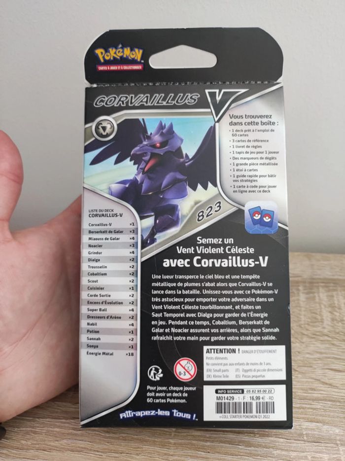 Deck de combat Pokémon Corvaillus V - photo numéro 4